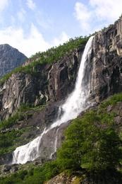 Wasserfall am Melkvoll-Campingplatz